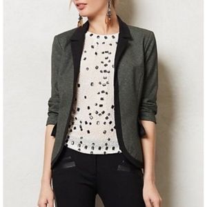 Anthro Cartonnier Hadley Tuxedo Peplum Blazer